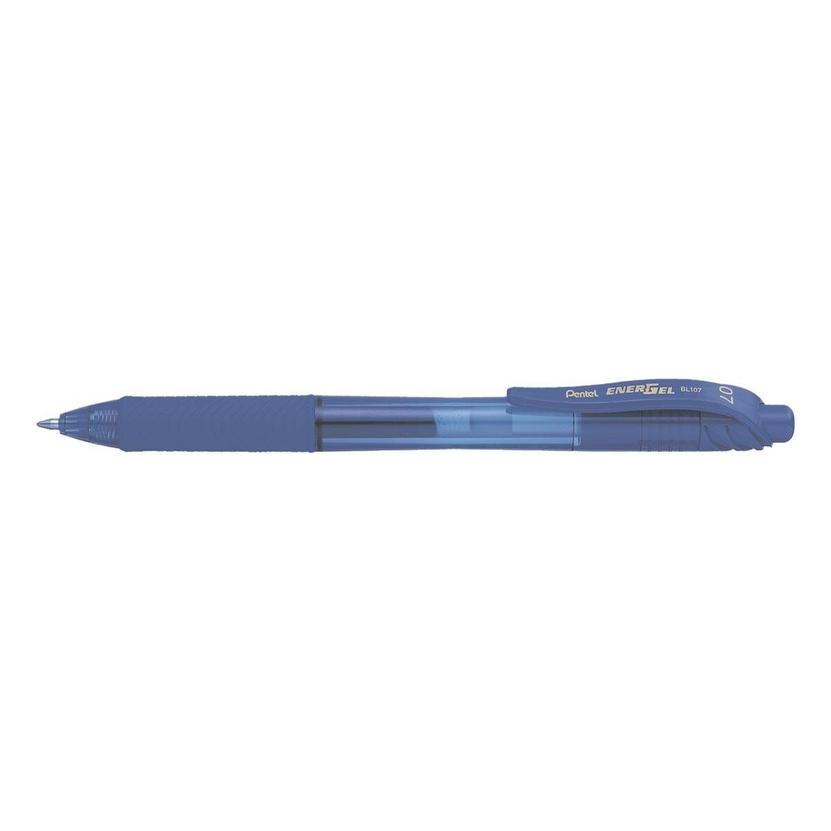 PENTEL Gelschreiber Energel BL 107, mit Druckmechanik blau