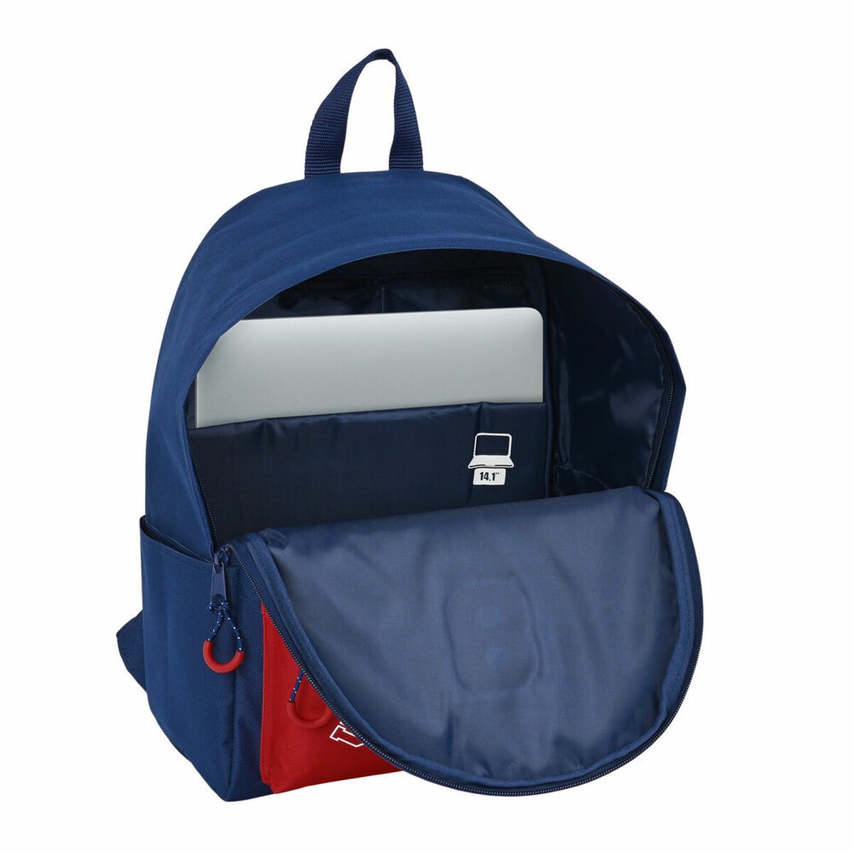 safta Laptoprucksack Safta Laptoptasche University Rot Marineblau 31x40x16 cm
