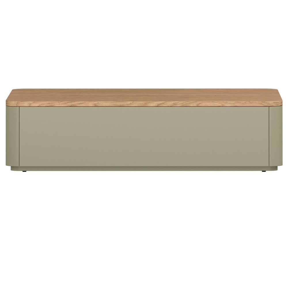 Lomadox Couchtisch ELOY-141, Grün Eiche Dekor 100 cm grifflos Schubladen Softclose