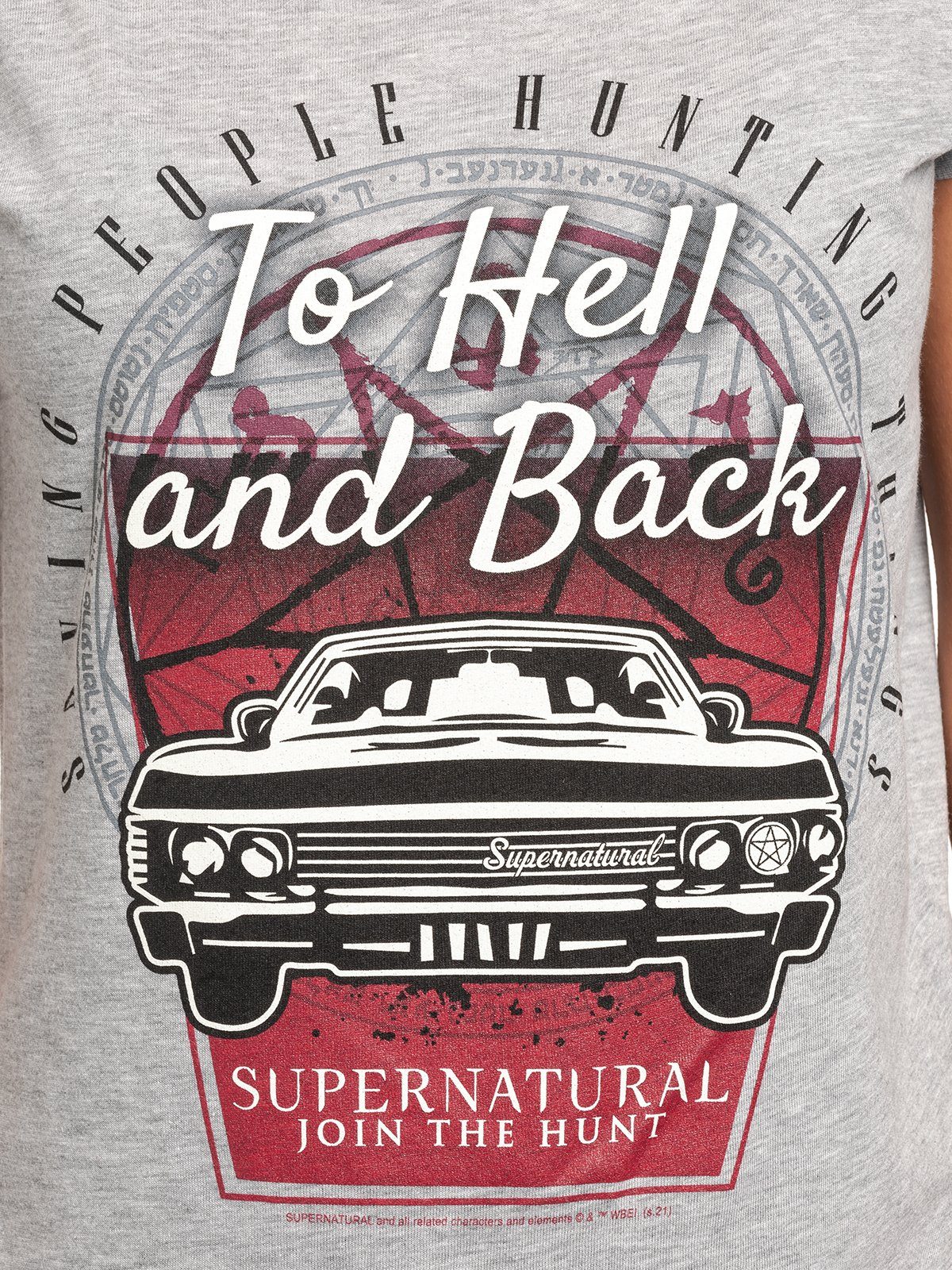 Damen Shirts Warner T-Shirt Supernatural Hell and Back
