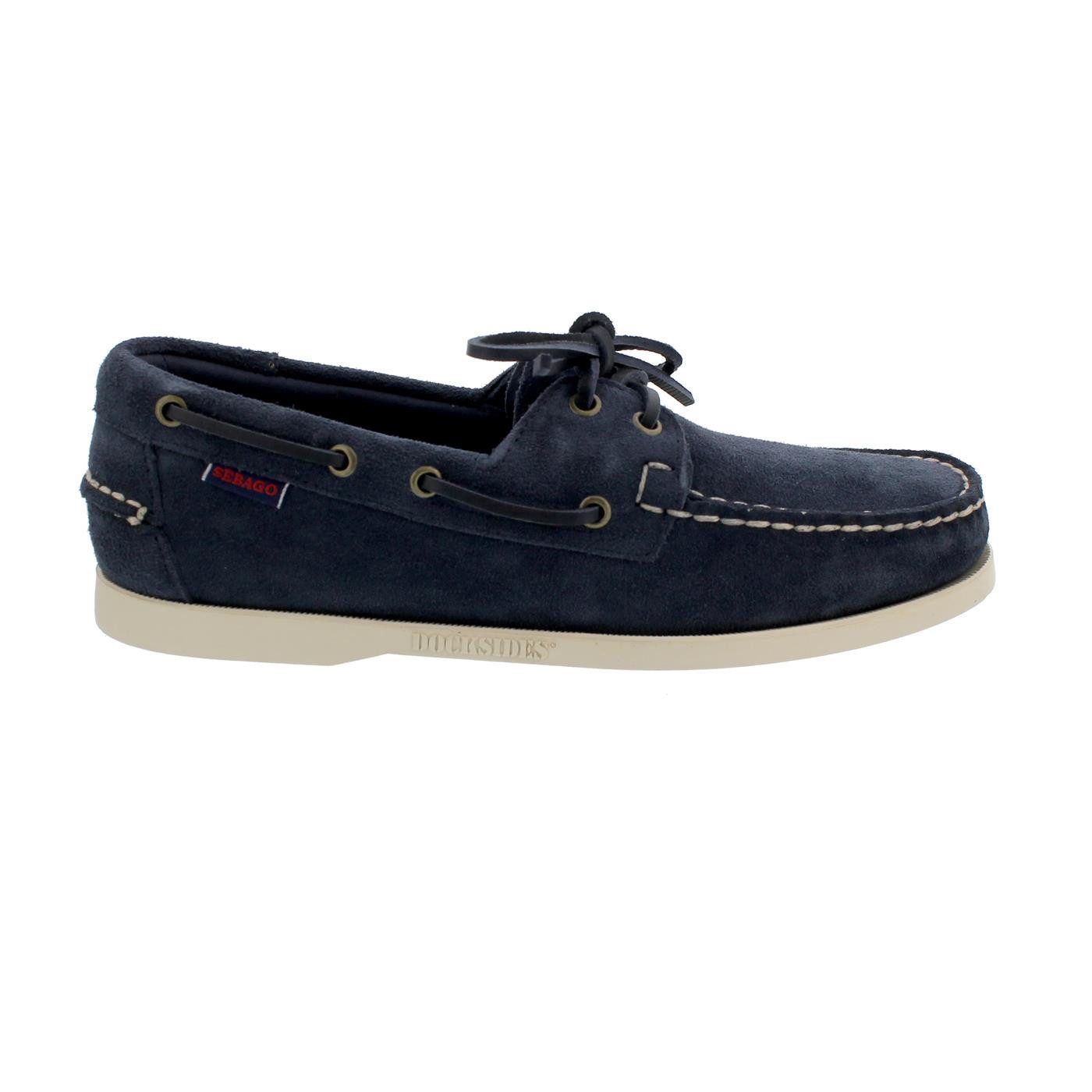 Sebago DOCKSIDES® PORTLAND Flesh Out Men, Velour Leather, Blue Navy 71 Bootsschuh