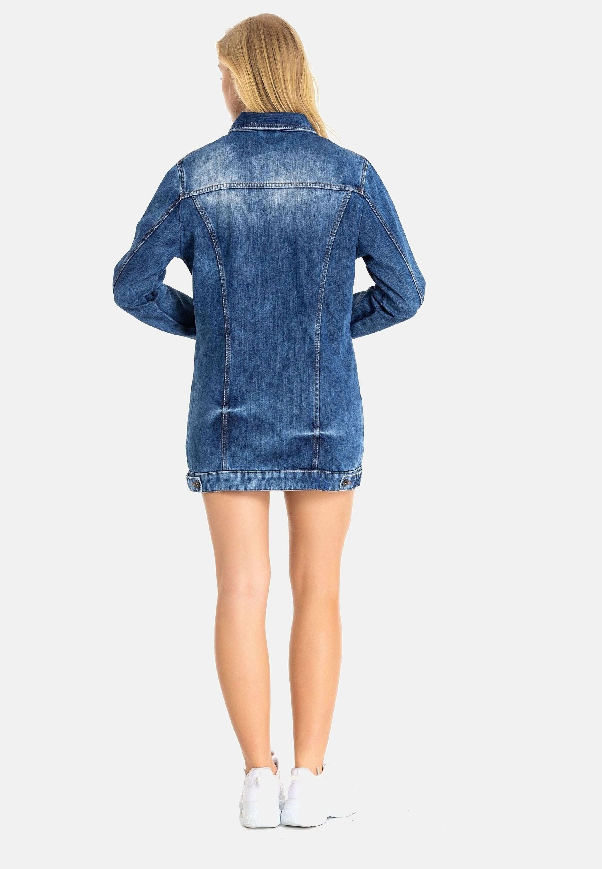 Cipo & Baxx Jeansjacke Jeansjacke mit stylischen auffälligen Elementen, WJ2 günstig online kaufen