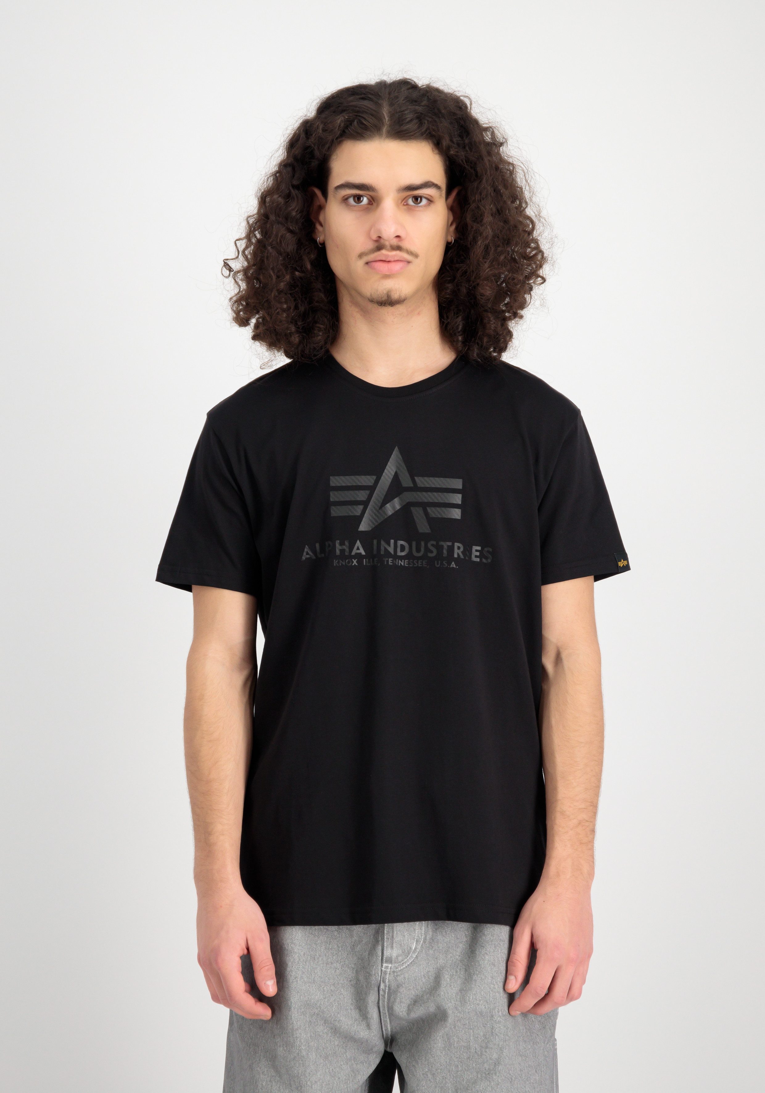 Rundhalsshirt Basic T Carbon