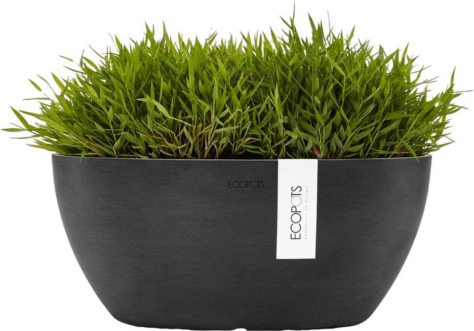 ECOPOTS Blumentopf SOFIA Dark Grey, BxTxH: 13x13x13,5 cm