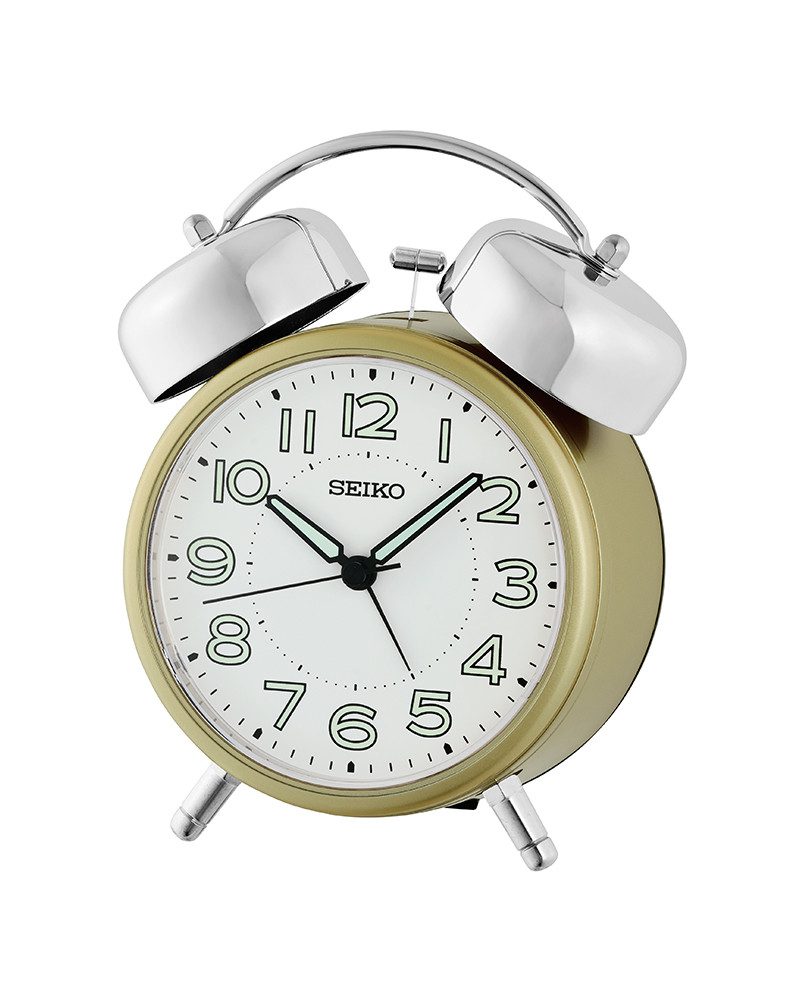 Seiko Quarzwecker Wecker, Schlafzimmer, durchlaufende Sekunde,Leuchtzeiger,Leuchtziffern