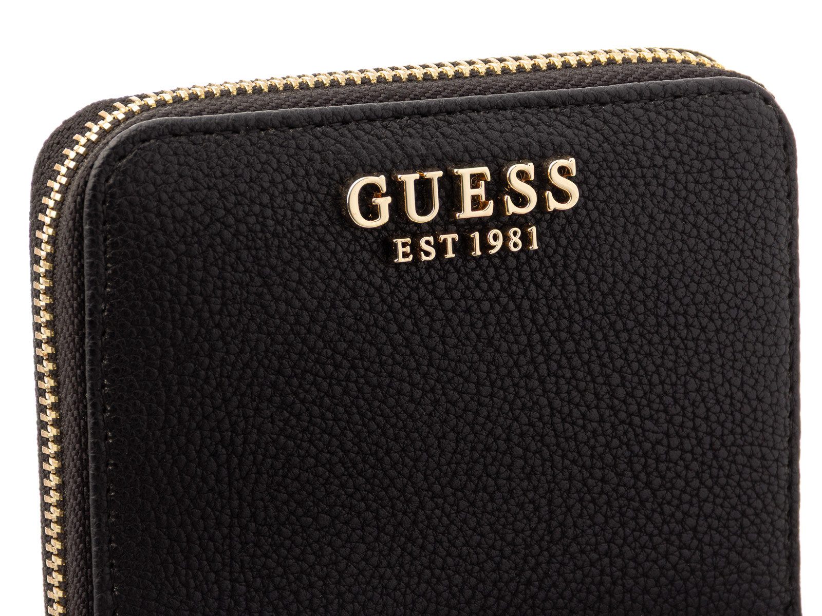 Guess Geldbörse SWBG7459137 LAUREL II SLG SMALL ZIP AROUND Woman (Stück, 1-tlg., 1), Logoschriftzug