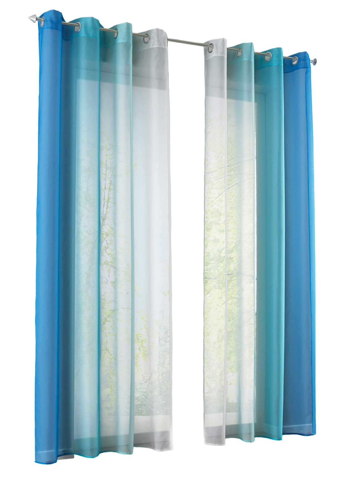 Gardinenbox Gardine, Ösen (2 St), transparent, günstig online kaufen