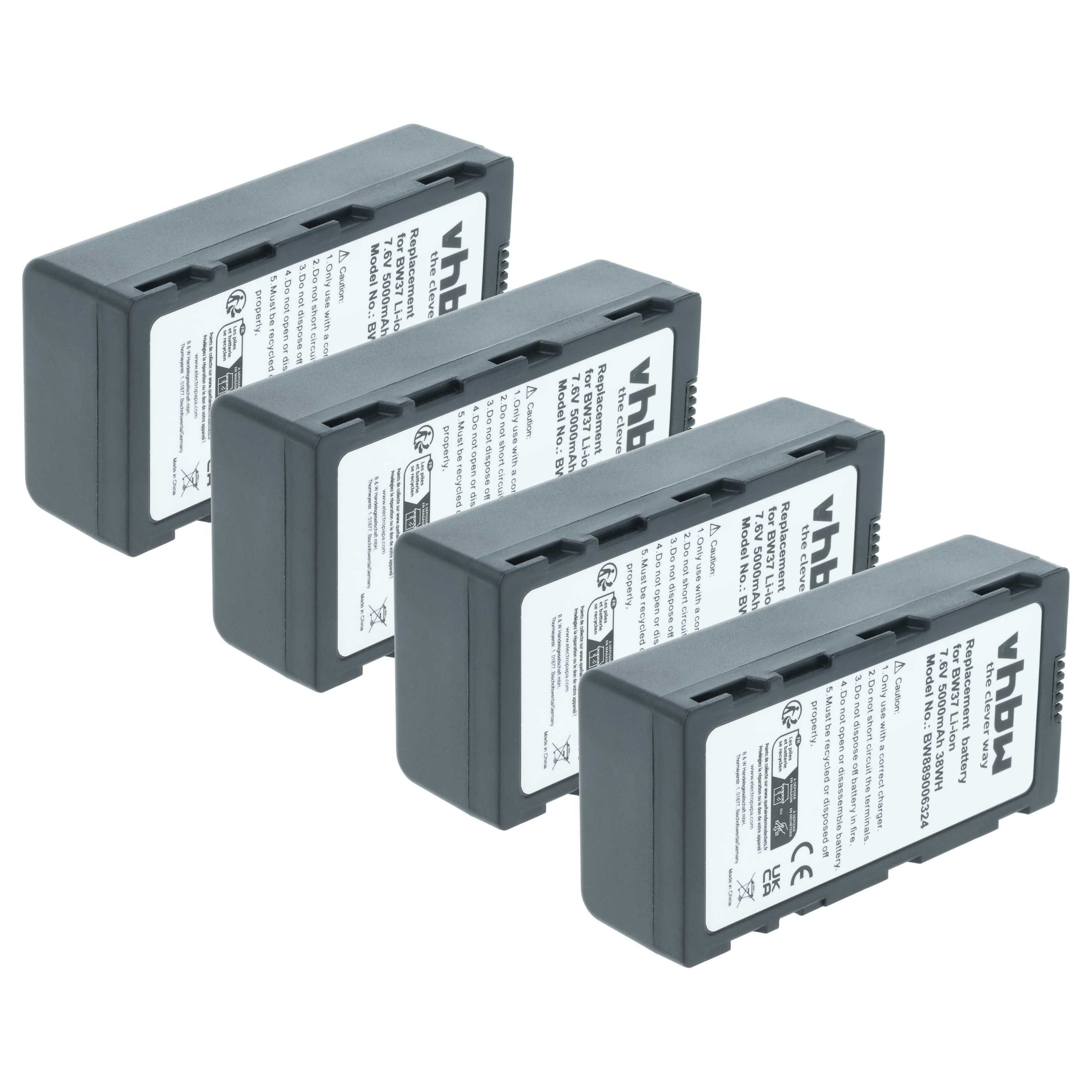 vhbw Akku passend für DJI T20, Cendence, T25P, FPV, T30, T40, T50, T60, Drohnen-Akku Akku Li-Polymer 5000 mAh (7,4 V, 4 St), Leistungsfähige Austausch-Akkus für den Controller Ihrer Drohne