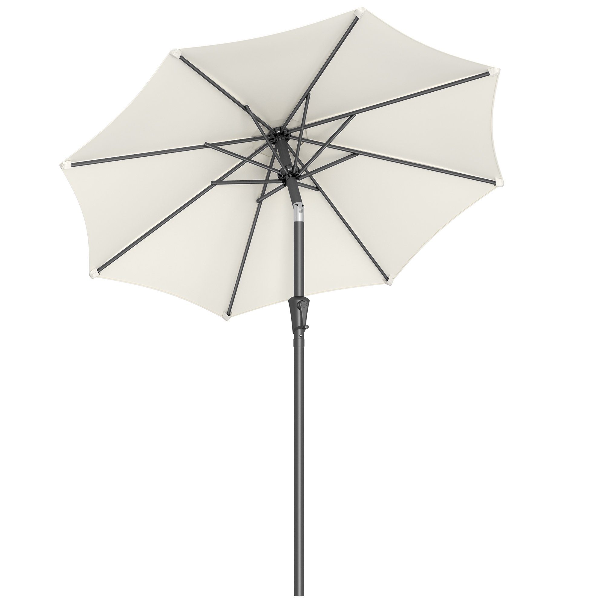 SONGMICS Sonnenschirm, UPF 50+, mit Kurbel, beidseitig um 30° knickbar, ∅20 günstig online kaufen