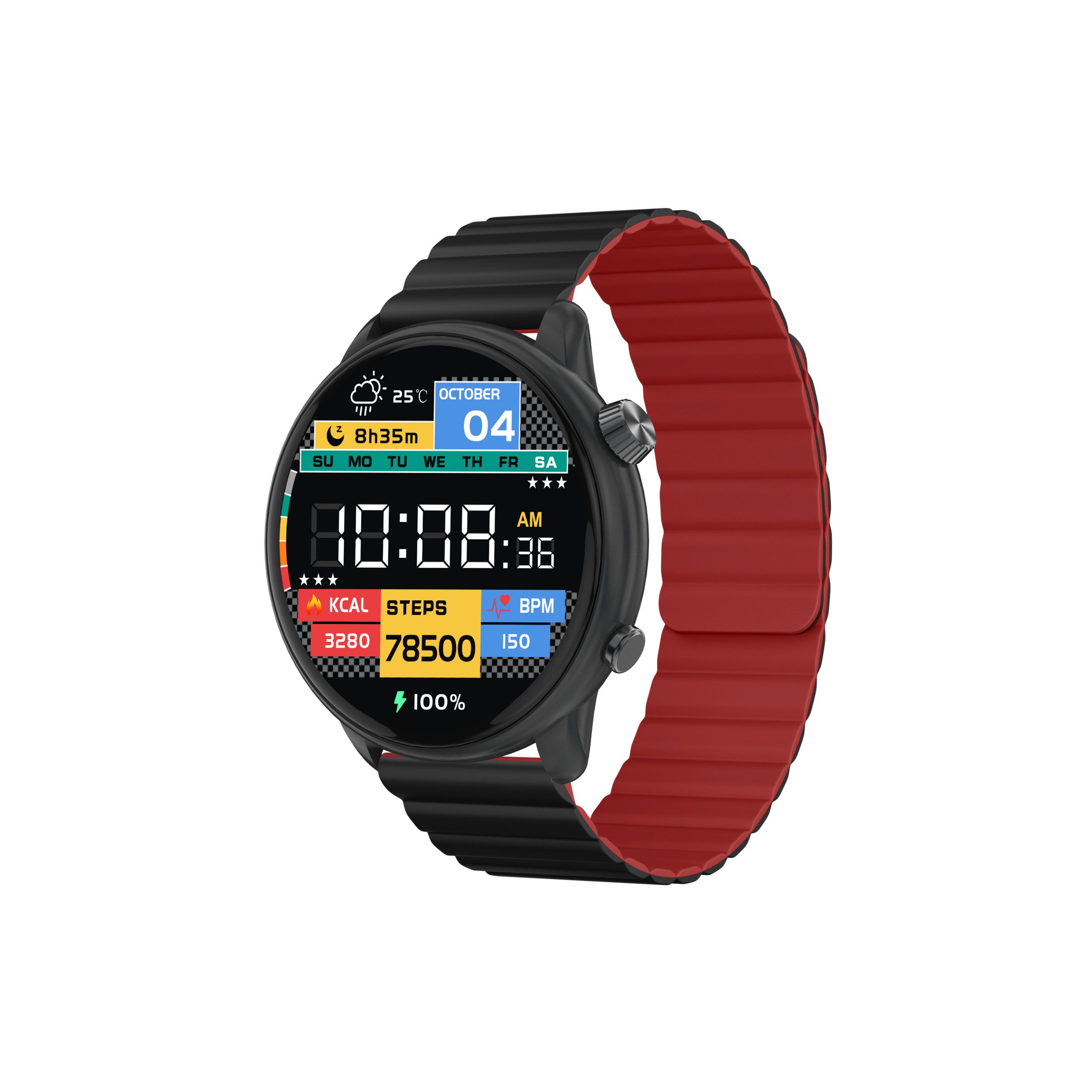 imiki IMIKI Smart Watch TG 2 Magnetisch Smartwatch (IMIKI OS)