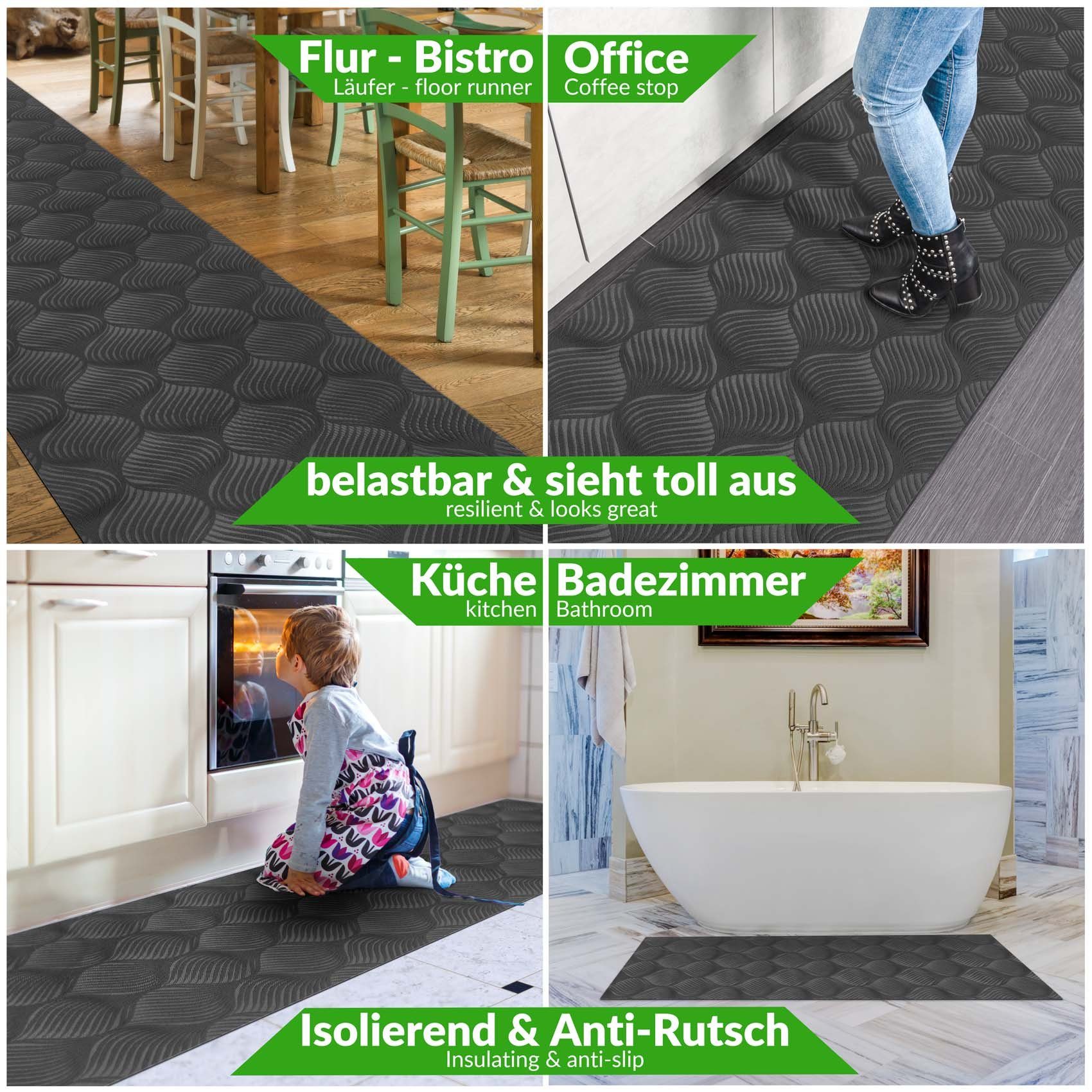 ANRO Küchenläufer Teppichläufer Läufer Textil BAKER günstig online kaufen