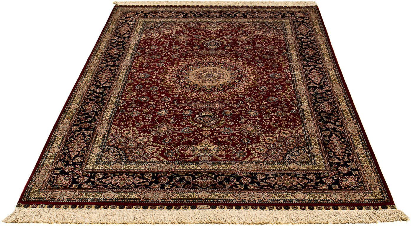 Seidenteppich Ghom - Seide Figurativ 195 x 125 cm, morgenland, rechteckig, Höhe: 4 mm, Unikat mit Zertifikat | Kurzflor-Teppiche