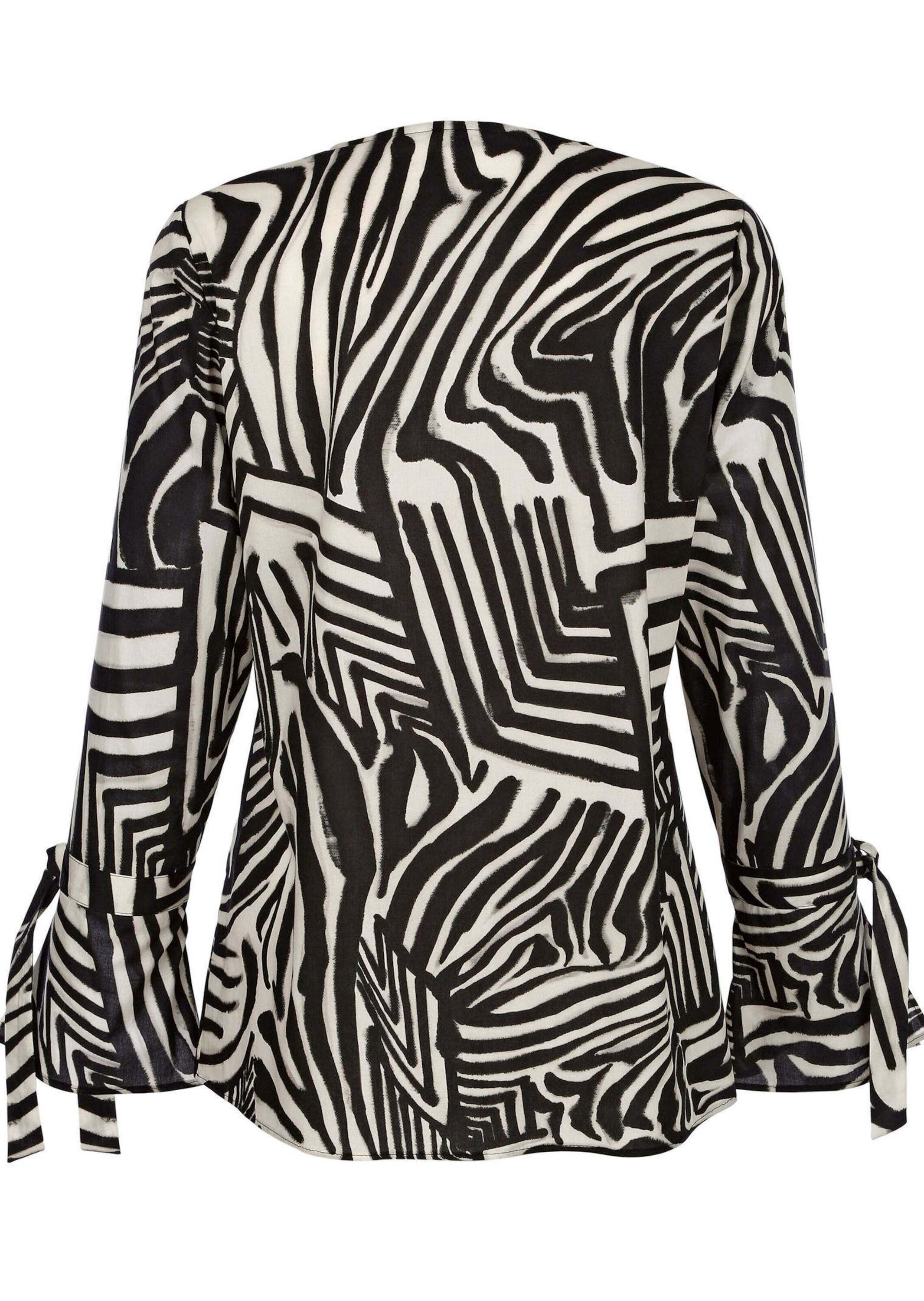 Alba Moda Hemdbluse Bluse mit Bindeband am Ärmel