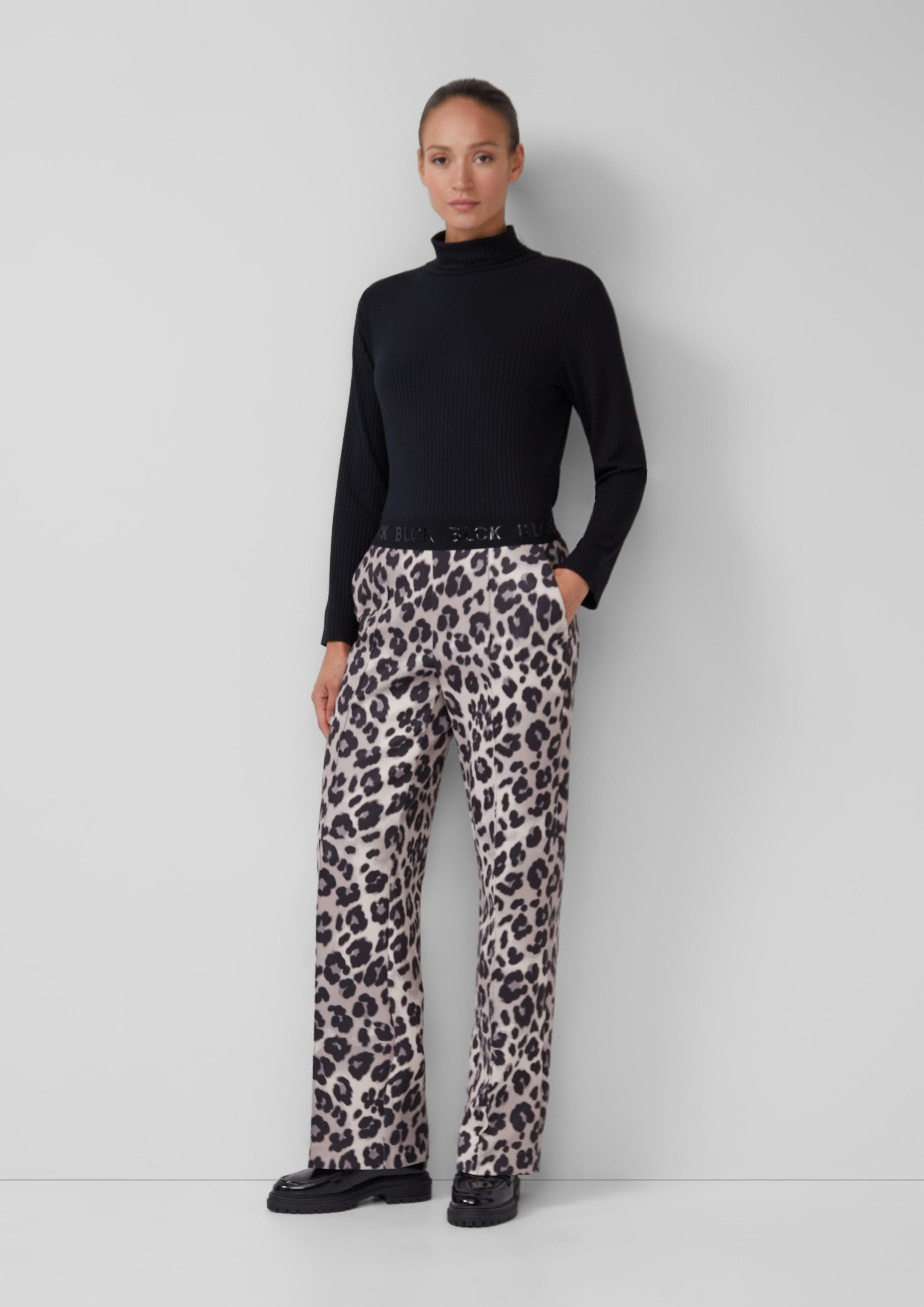 s.Oliver BLACK LABEL Stoffhose Wide-Leg-Hose aus günstig online kaufen