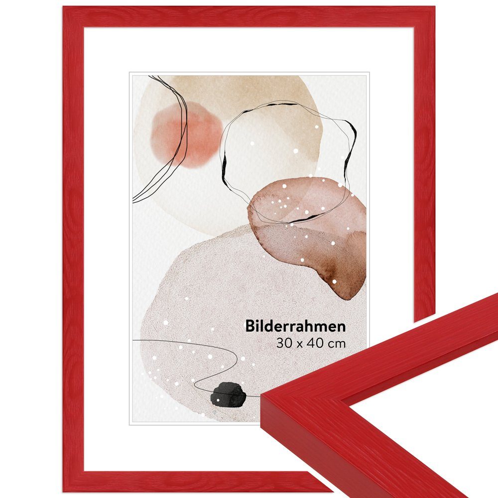 WANDStyle Bilderrahmen H300, Rot, aus Massivholz günstig online kaufen