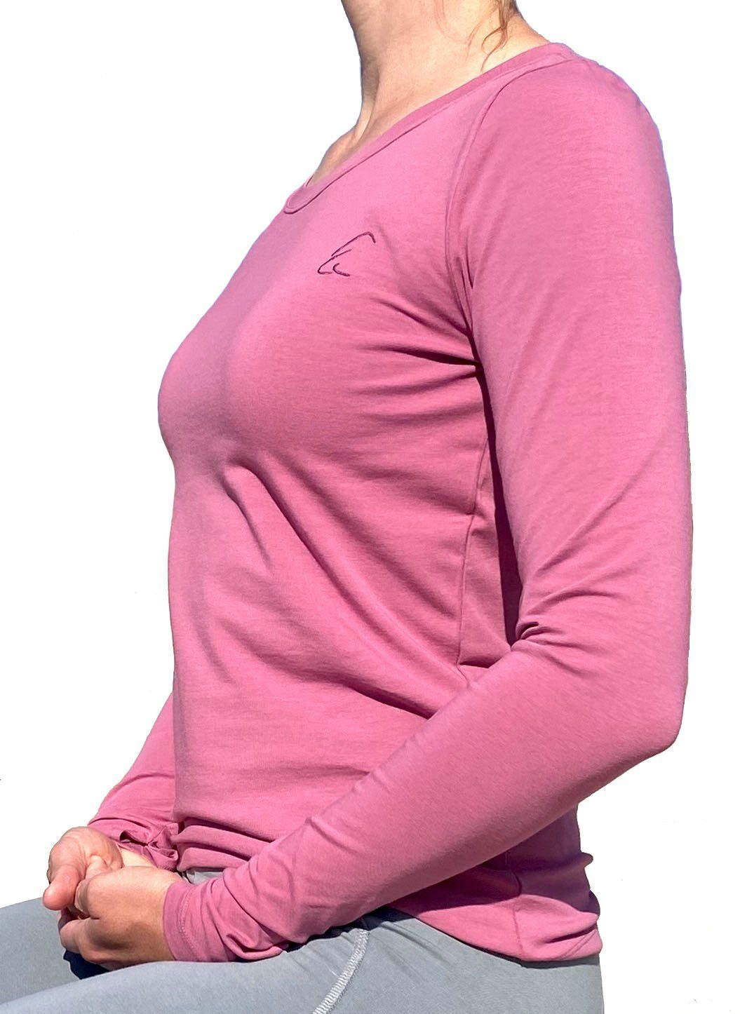 ESPARTO Yogashirt Langarmshirt Vicitra Ärmel mt Daumenloch günstig online kaufen