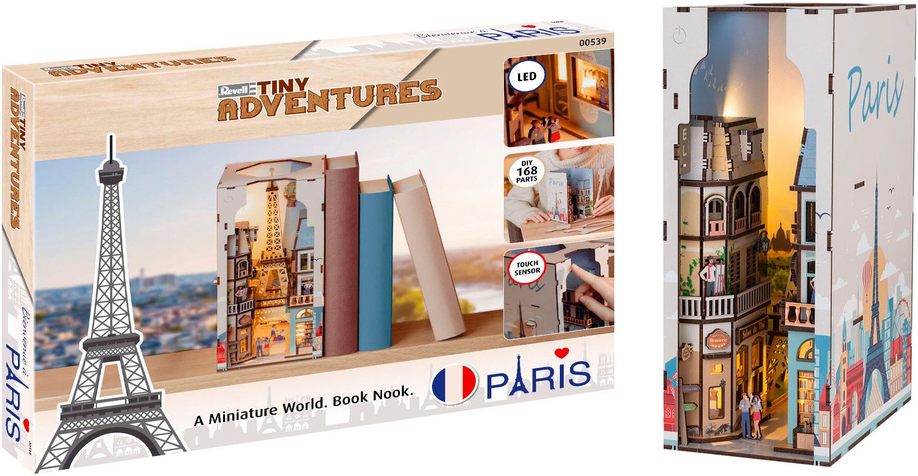 Revell® 3D-Puzzle Book Nook, Tiny Adventures Paris, 168 Puzzleteile, Buchst günstig online kaufen
