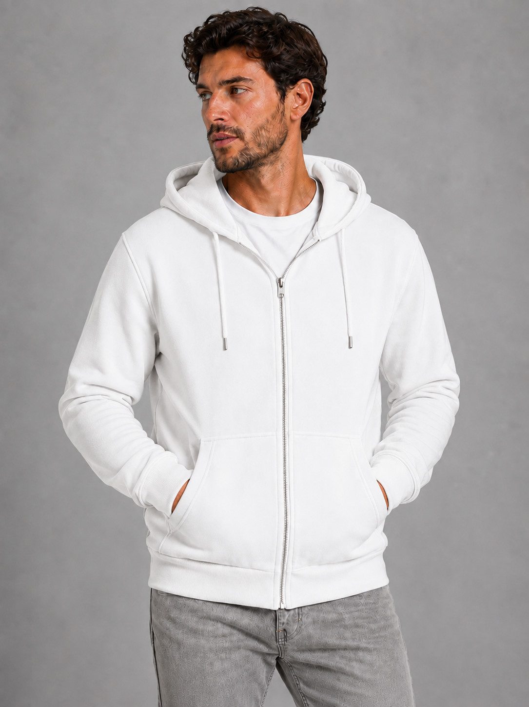 Smith & Solo Hoodie Herren - Sweatshirt mit Reißverschluss Zipper Sweatjacke Baumwollmix