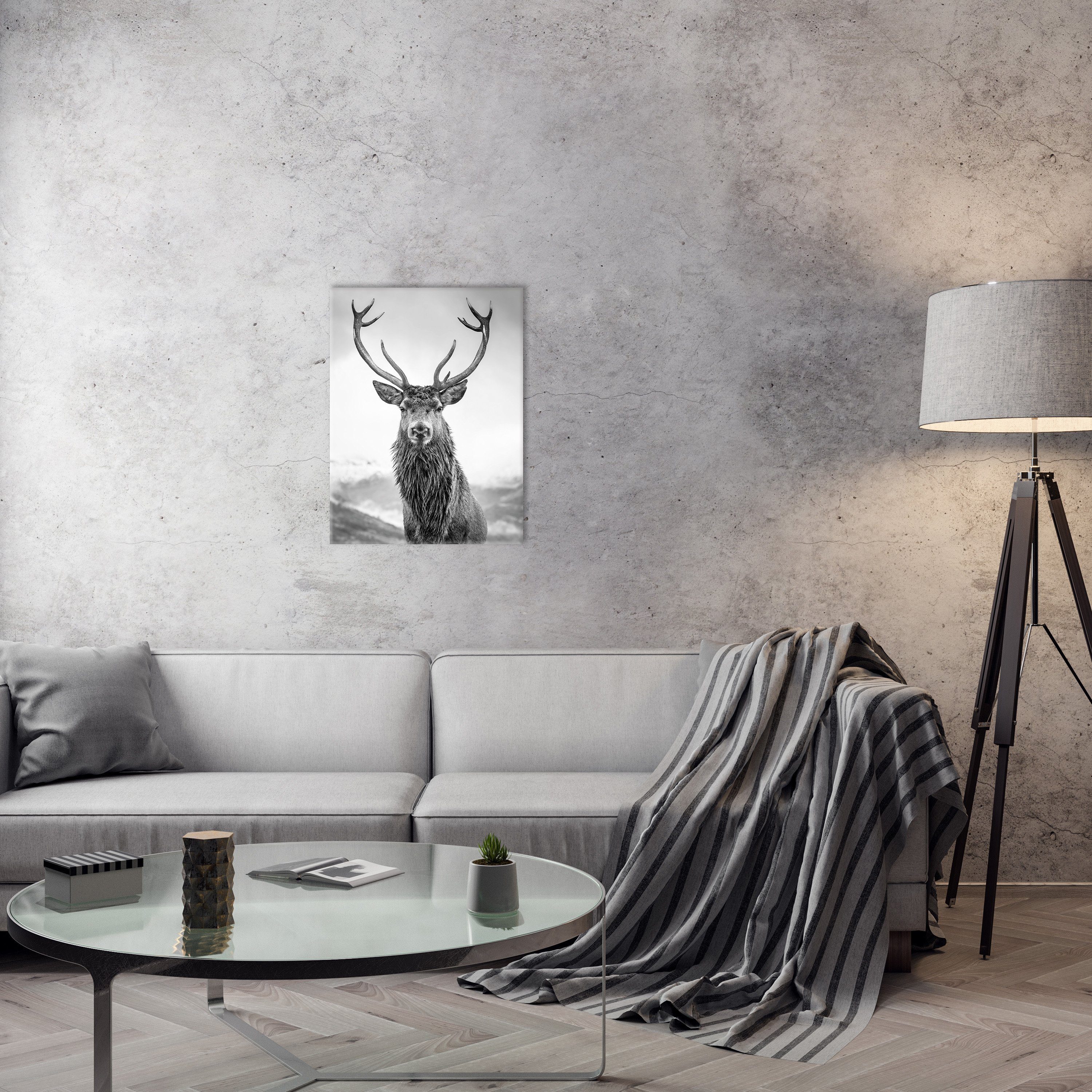 Bönninghoff Leinwandbild, Hirsch (1 St), BxH: 46x61 cm günstig online kaufen