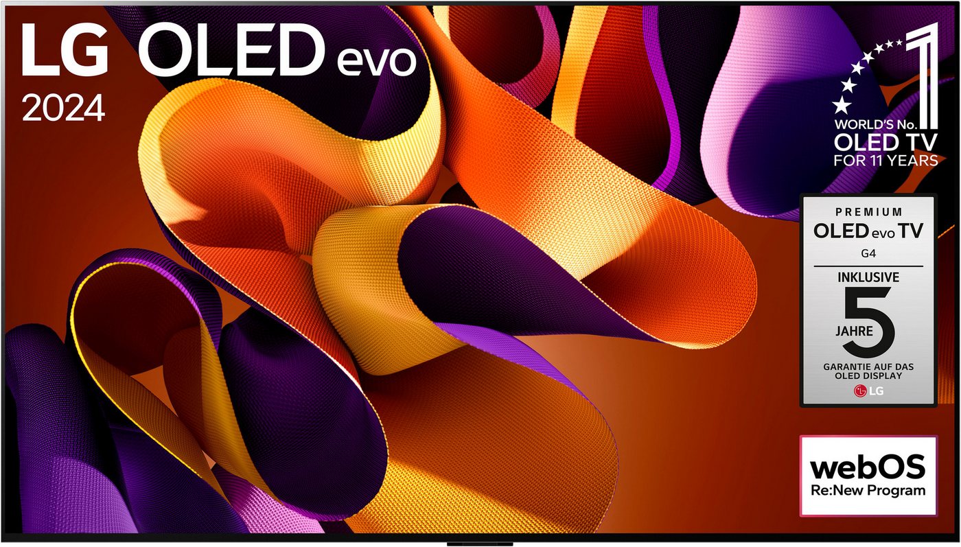 LG OLED77G48LW OLED-Fernseher (195 cm/77 Zoll, 4K Ultra HD, Smart-TV) schwarz ! RABATT: 53.03% LG OLED77G48LW OLED-Fernseher (195 cm/77 Zoll, 4K Ultra HD, Smart-TV) schwarz ! RABATT: 53.03%