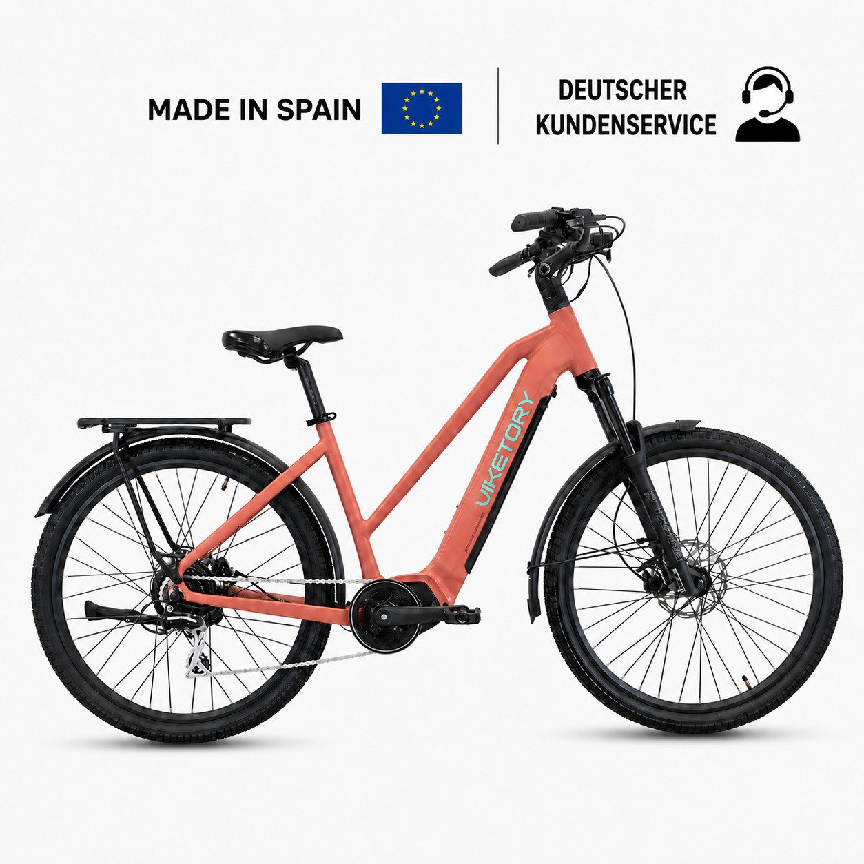 eWheel E-Bike Cityrad ARENOX - Urban, 7 Gang, Kettenschaltung, Heckmotor