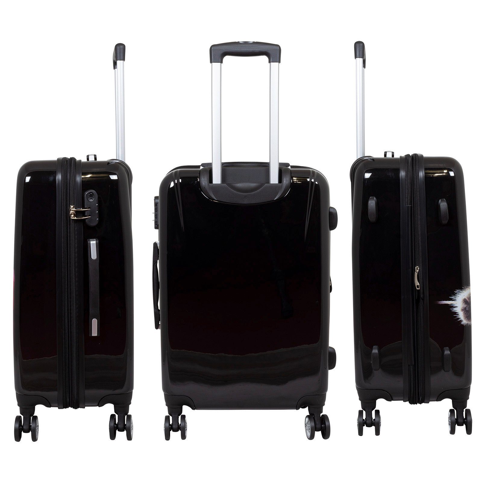 Trendyshop365 Hartschalen-Trolley Katze, Reisekoffer bunt mit Tier-Motiv, 3 günstig online kaufen