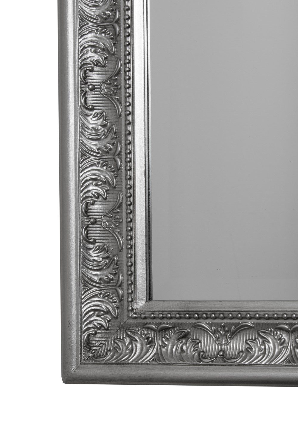 - elbmöbel Spiegel 62x52x7 Spiegel: Antik Barock cm silber Wandspiegel Wandspiegel Ganzkörperspiegel, Facettenschliff Rahmen Barock Stil Wandspiegel mit Ankleidespiegel