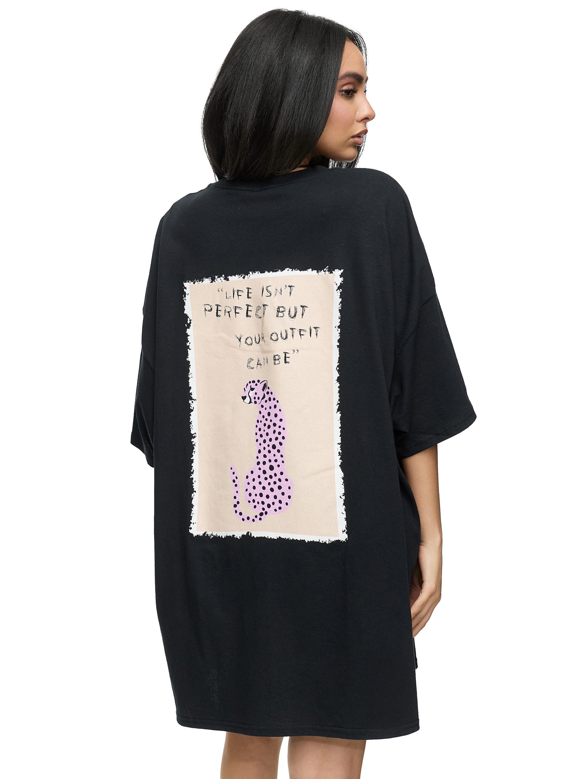 Worldclassca T-Shirt Worldclassca Oversized Print ANIMAL T-Shirt Outfit Som günstig online kaufen