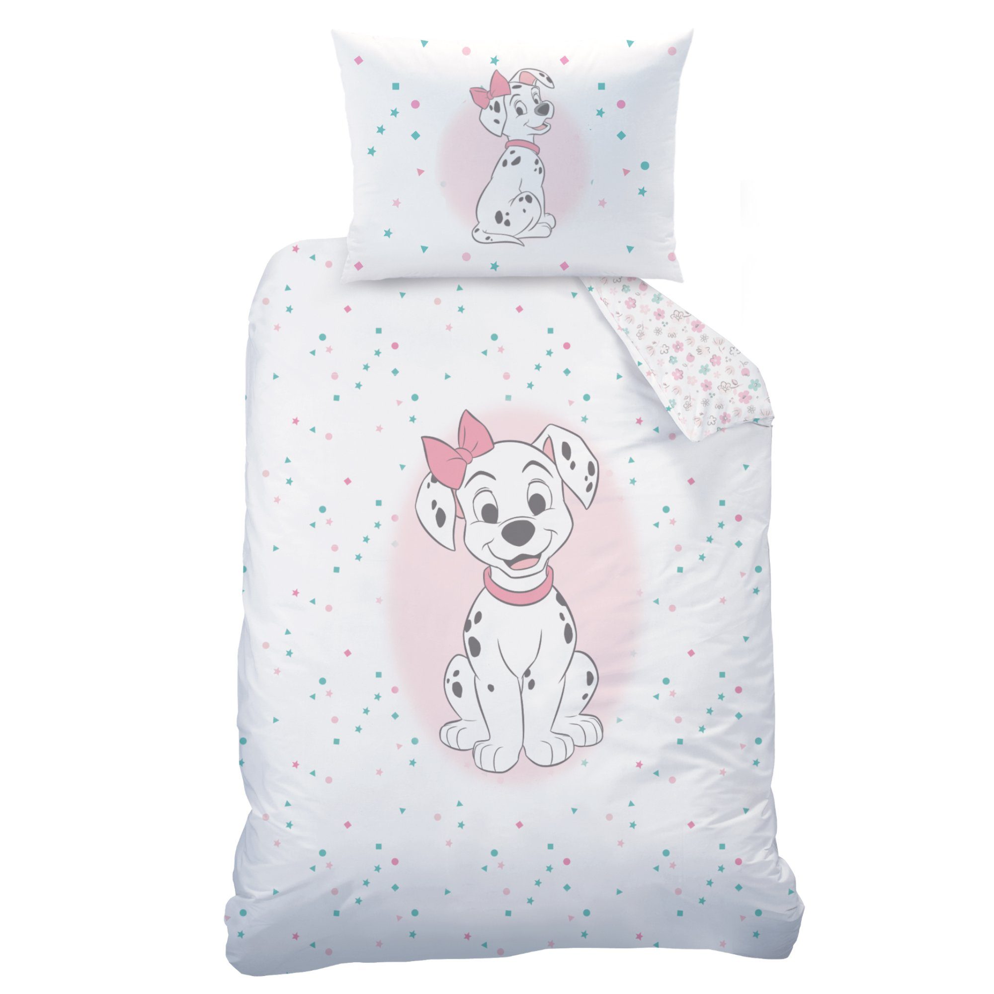 CTI Babybettwäsche Baby Wende Bettwäsche Disney Cat Marie 101 Dalmatiner, 1 teilig, Langlebig