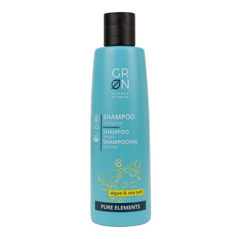 GRN - Shampoo 250ml Sensitive Pure algae - Shades & Haarshampoo sea salt Elements nature of