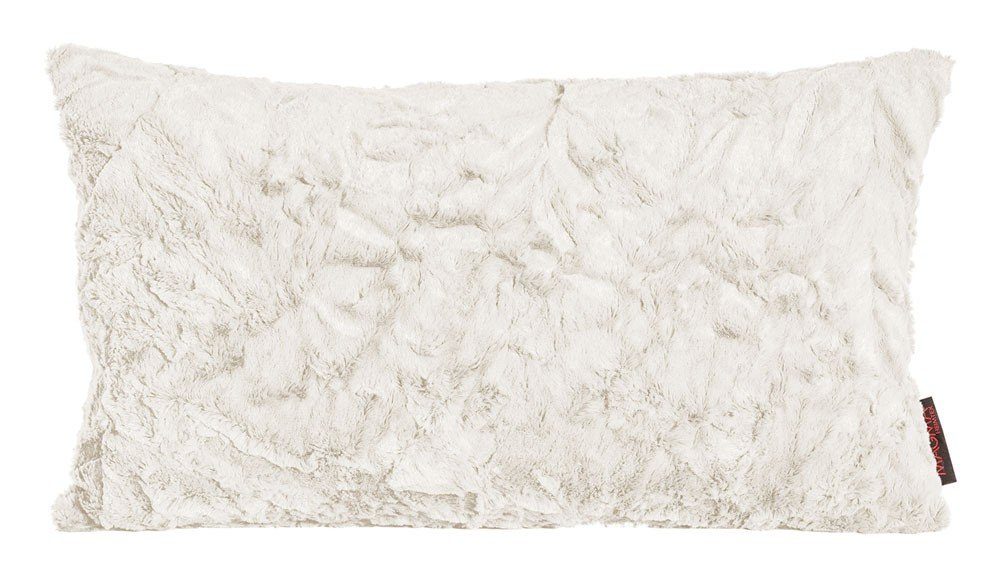 Magma Heimtex Fellkissen Kissen Kuschelkissen Dekokissen Fluffy beige 30x50cm, mit Füllung,pflegeleicht,30 x 50 cm