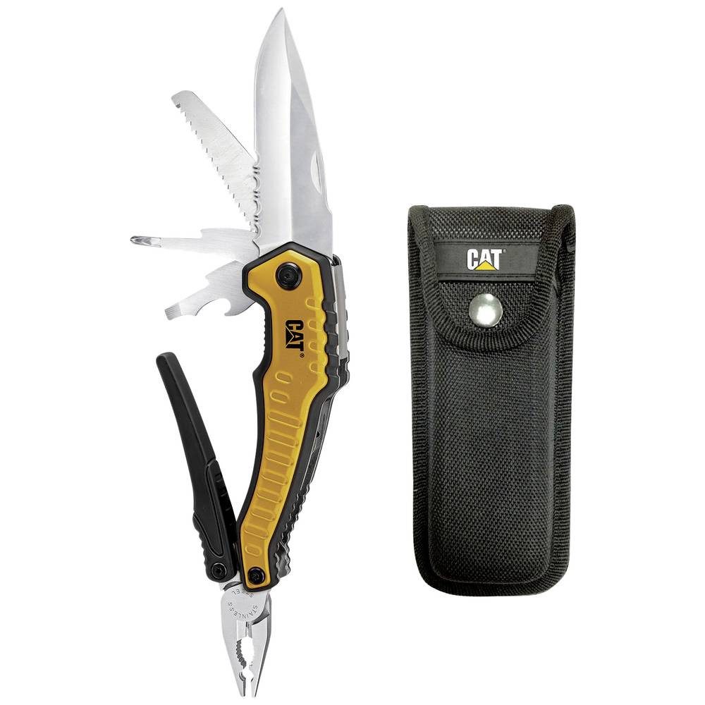 CAT Taschenmesser 9-in-1 XL Multitool mit Messerklinge und Zange 980381LG