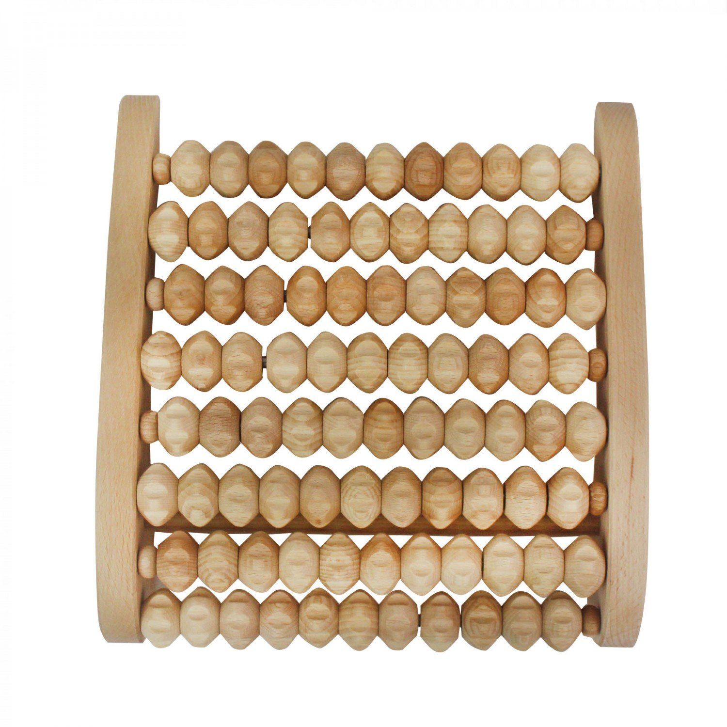 mitienda Massagegerät Fußmassagegerät aus Holz mit Rollen, asymmetrisch