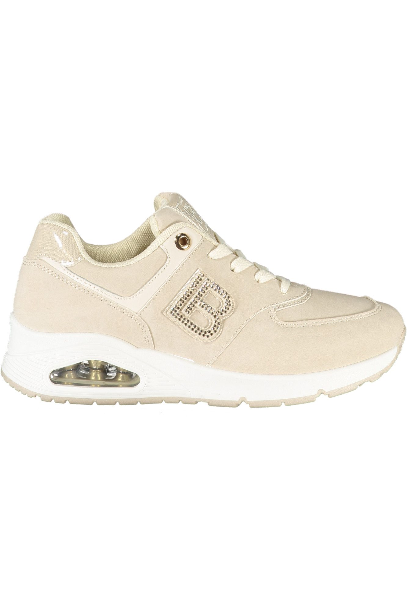 Laura Biagiotti Кроссовки Beiger Damensneaker mit Strass & kontrastierenden