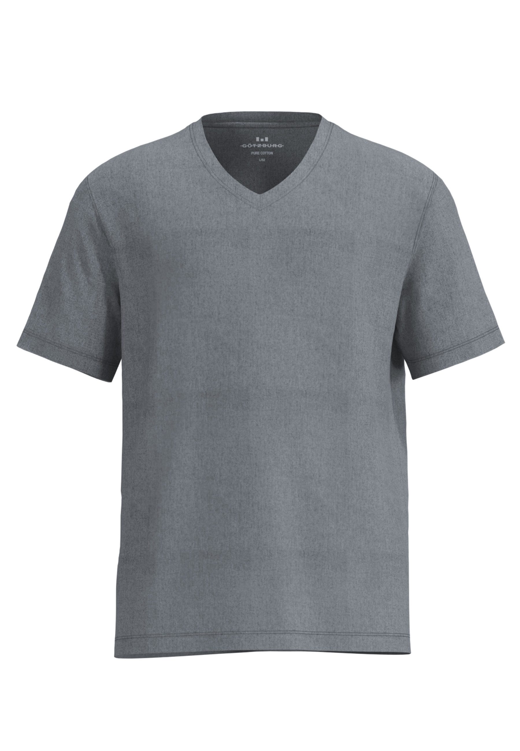 GÖTZBURG T-Shirt V-Ausschnitt, Single-Jersey Qualität, kurzarm