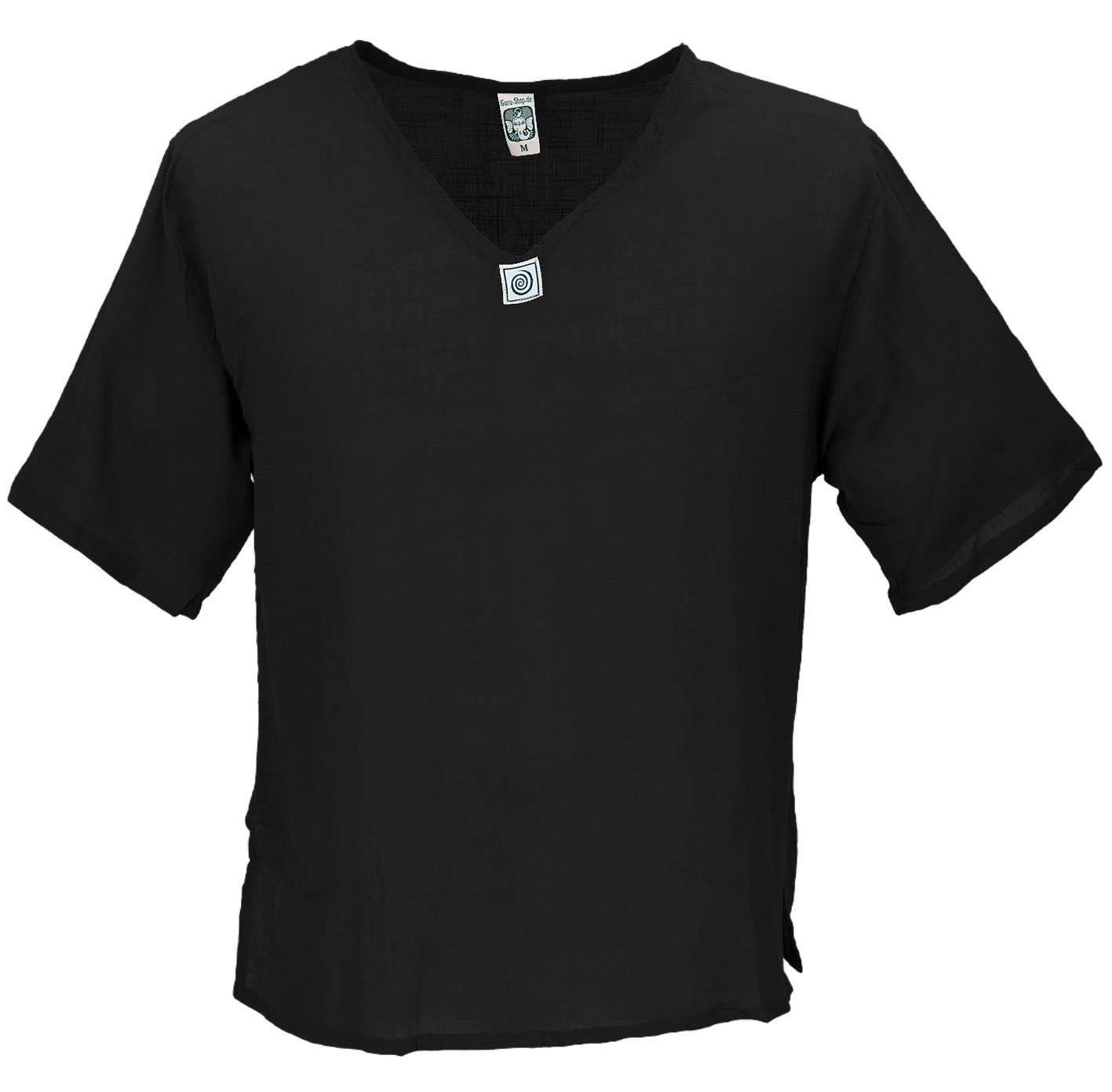 Guru-Shop Hemd & Shirt Yoga Hemd, alternatives Baumwollhemd, leichtes.. Ethno Style, alternative Bekleidung