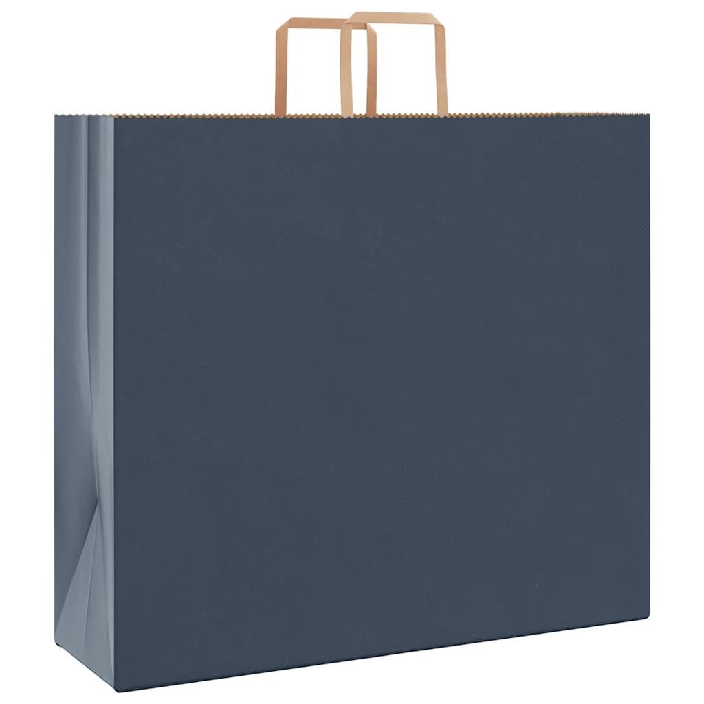 vidaXL Tragetasche Papiertragetaschen 250 Stk. mit Henkeln Blau 54x15x49 cm (250-tlg)