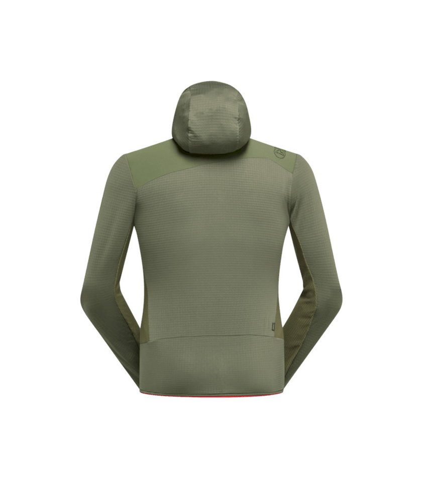 La Sportiva Fleecejacke Aequilibrium Thermal Hoody (mit Kapuze, atmungsaktiv) olivgrün Herren