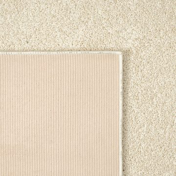 Teppich Wohnzimmer Shaggy Teppich, kuschlig warm & weich, in creme, Teppich-Traum, rechteckig, Höhe: 30 mm