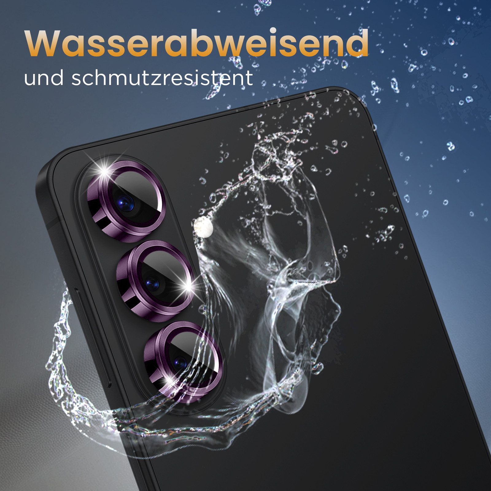 Tec-Expert Kameraschutzglas 9H Kameraglas Set in Dunkles Violett für Samsung Galaxy S26 für Samsung Galaxy S26, Linsenschutzglas Set, 1 Stück, Kameraschutz, Sch – Bild 2 von 5