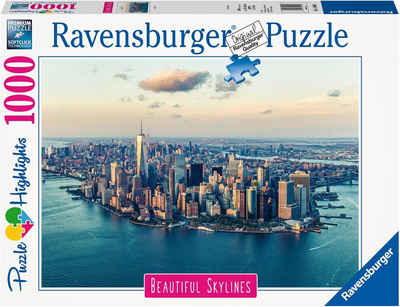 Ravensburger Puzzle Puzzle Highlights Beautiful Skylines - New York, 1000 Puzzleteile, Made in Germany, FSC® - schützt Wald - weltweit