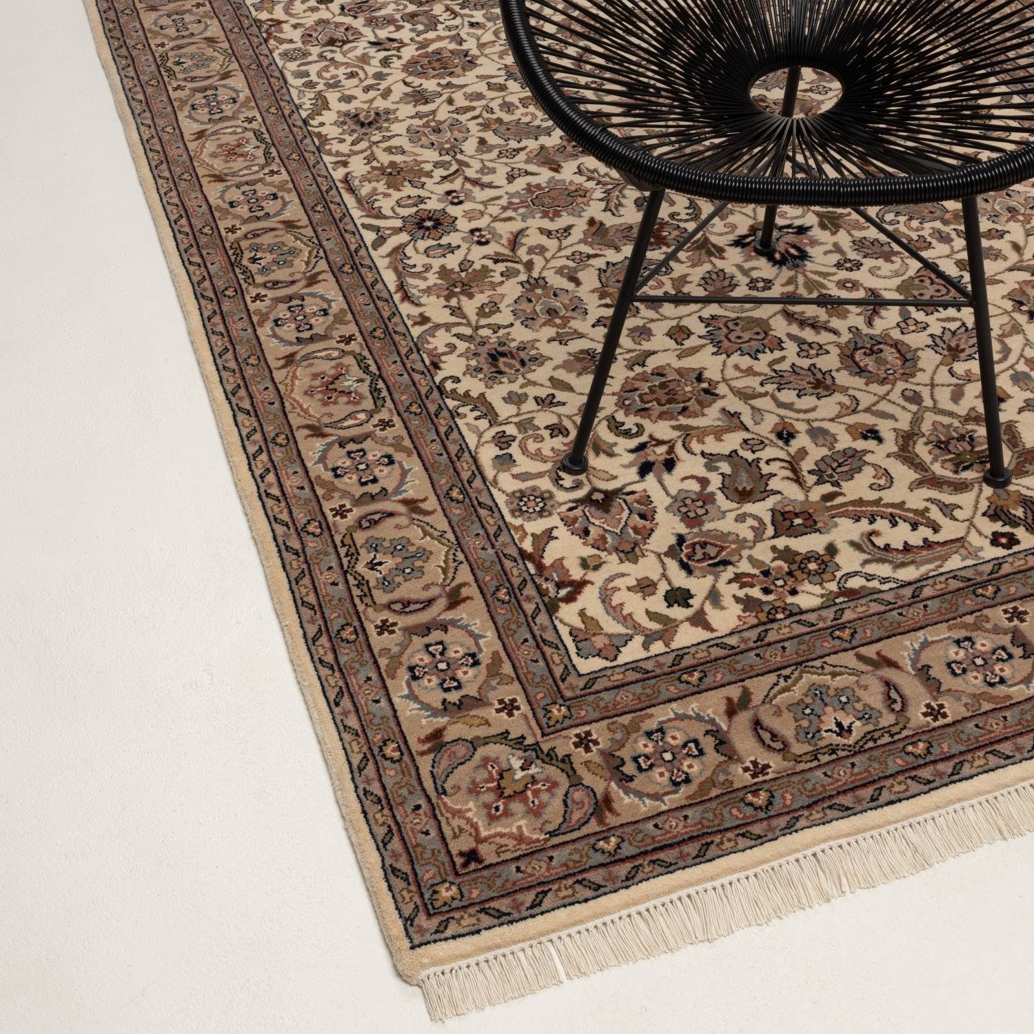 RUG N' ROLL Orientteppich Indo Isfahan, klassisch, strapazierfähig, pflegel günstig online kaufen