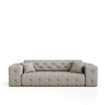 Fun Möbel Sofa Sofa Designersofa CHANTAL 3-Sitzer in Stoff Opera Velvet