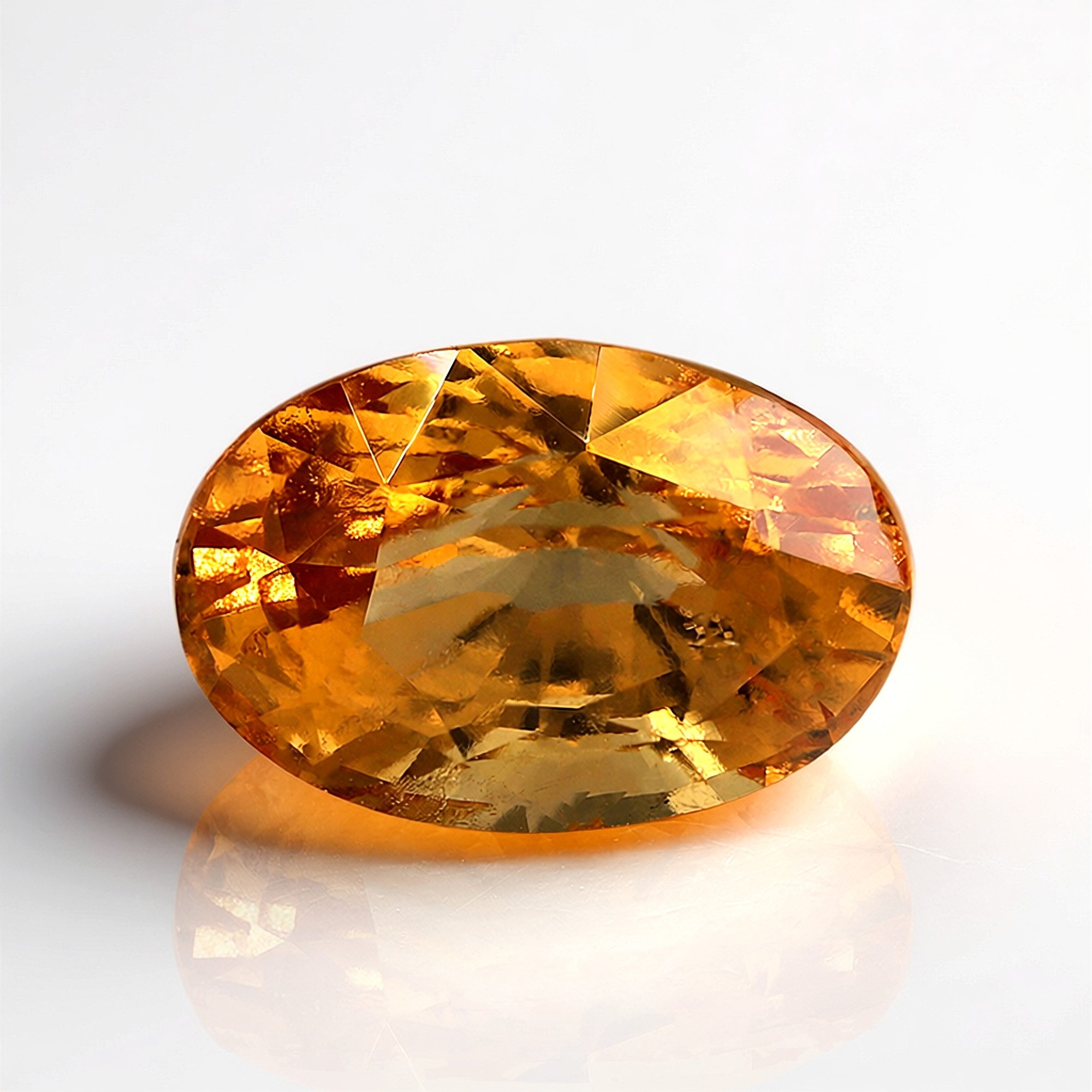 Cavill Edelstein Grossular 4,97 ct Ovalschliff, orange Schmuckstein Madagaskar, (1-St)