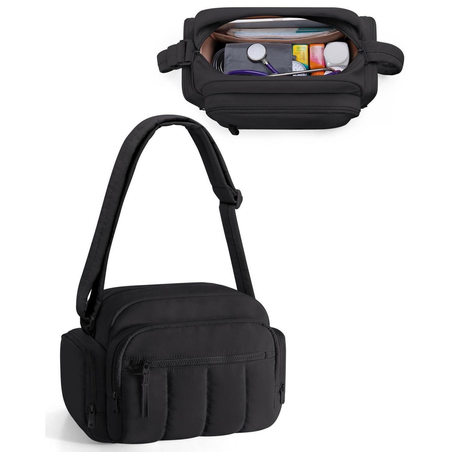 LuxusKollektion Erste-Hilfe-Set Krankenschwestertasche mit Griff, Schwarz, (1 St)
