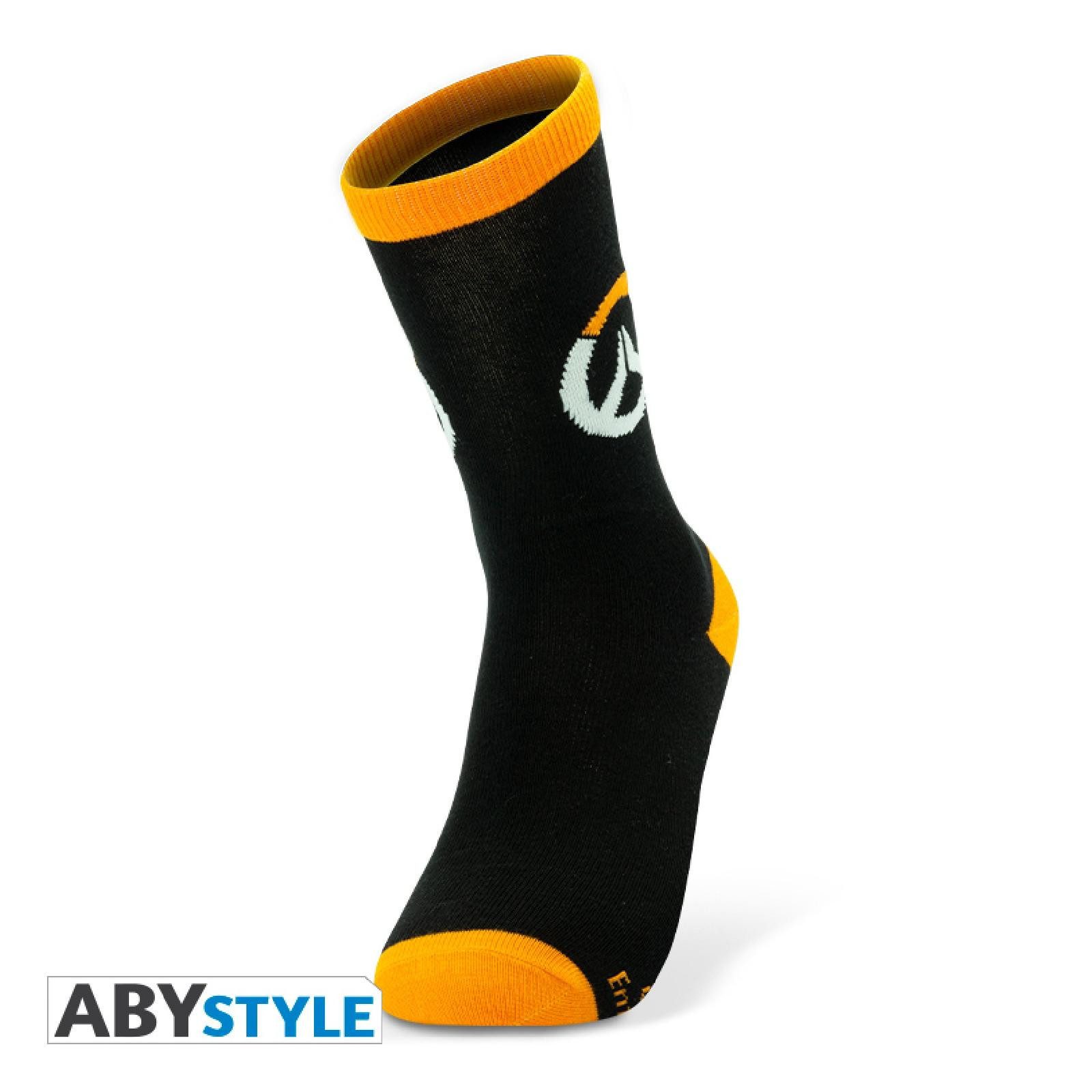 ABYstyle Merchandise-Figur OVERWATCH - Socks - Black & Orange - Logo