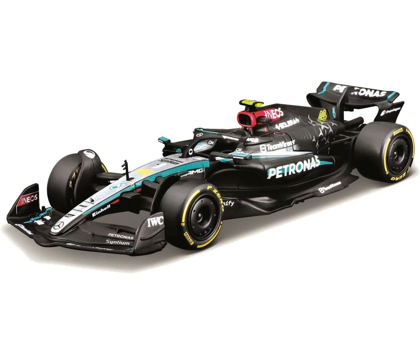 Bburago Modellauto F1 MB AMG W15E GB GP Hamilton #44, Maßstab 1:43