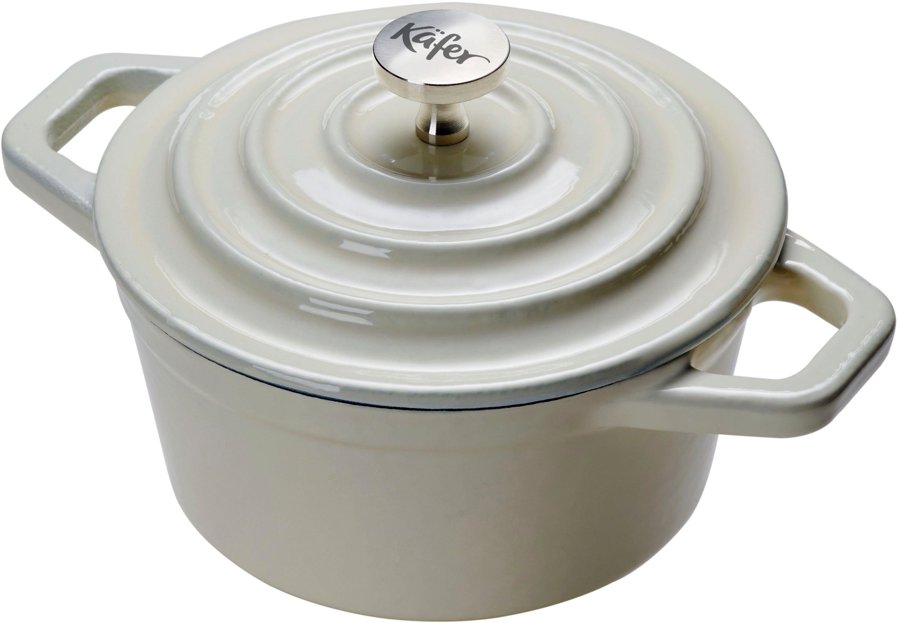 Käfer Serviertopf Mini-Cocotte, Gusseisen (Set, 2-tlg), Induktion, 250 ml