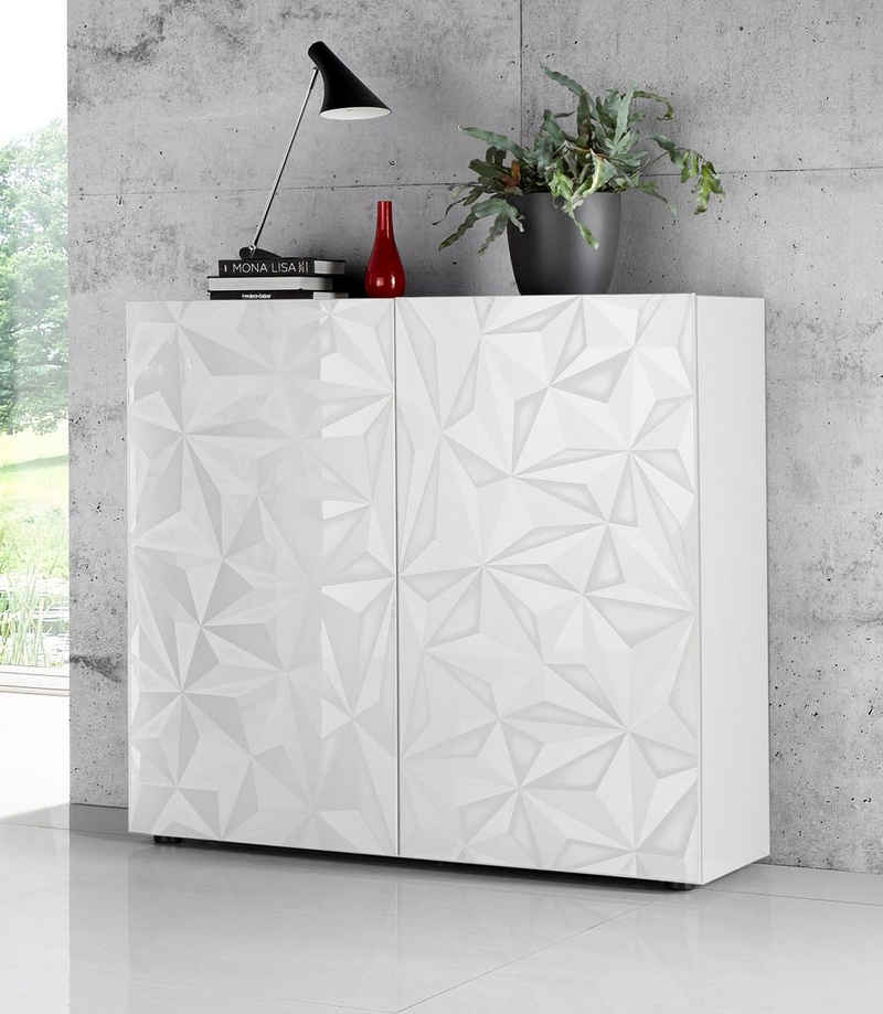 LC Highboard Prisma, Breite 121 cm, 2-türig