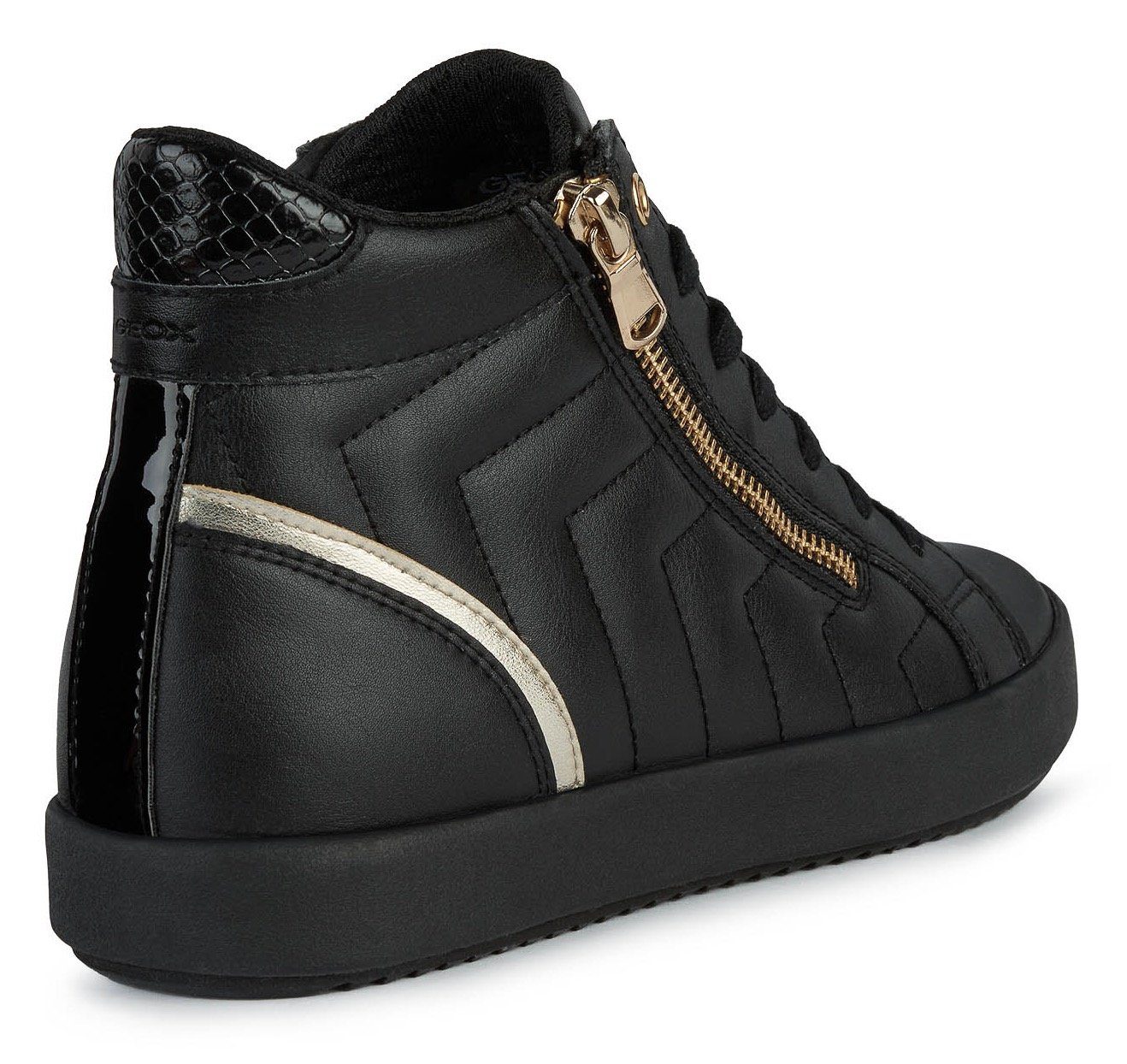 Geox D BLOMIEE Sneaker mit modischer Steppung schwarz